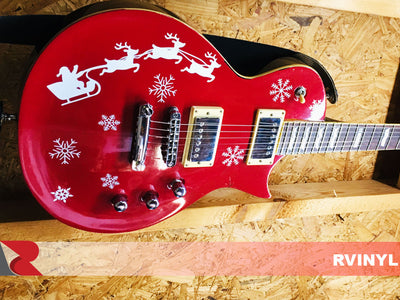 3M 2080 Series Gloss Red Metallic Vinyl Wrap For Guitar