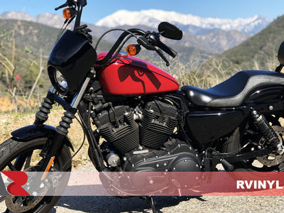 3M 2080 Series Gloss Red Metallic Wrap for Motorcycle