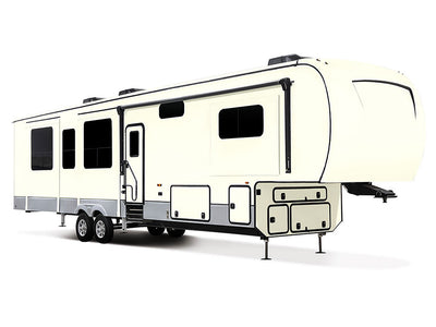 3M 2080 Satin Pearl White Do-It-Yourself 5th Wheel Travel Trailer Wraps