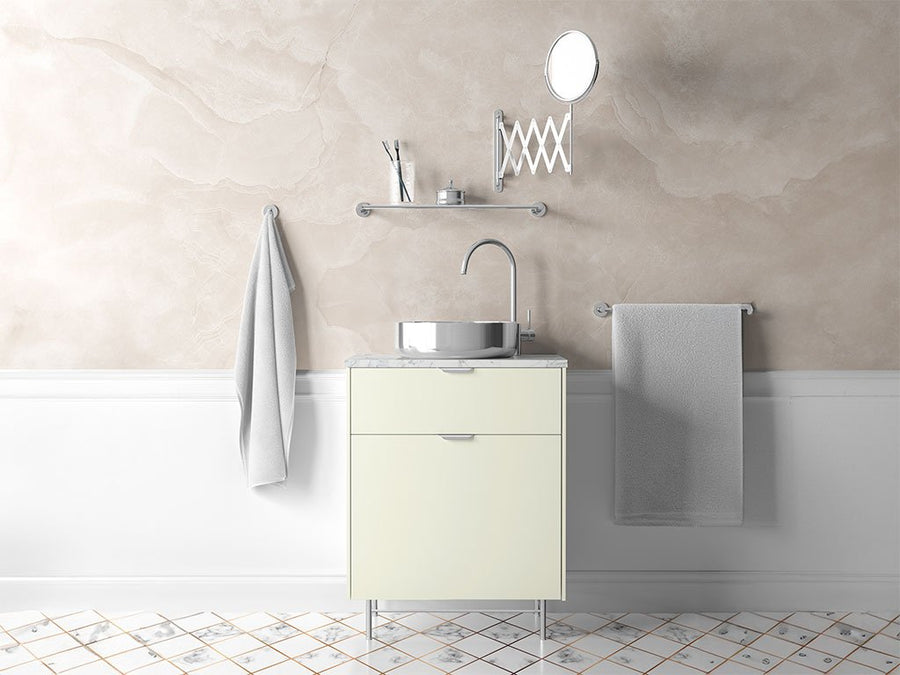 3M™ 2080 Satin Pearl White Bathroom Cabinet Wraps