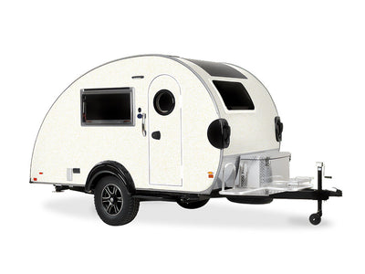 3M 2080 Satin Frozen Vanilla DIY Tear Drop Trailer Wraps