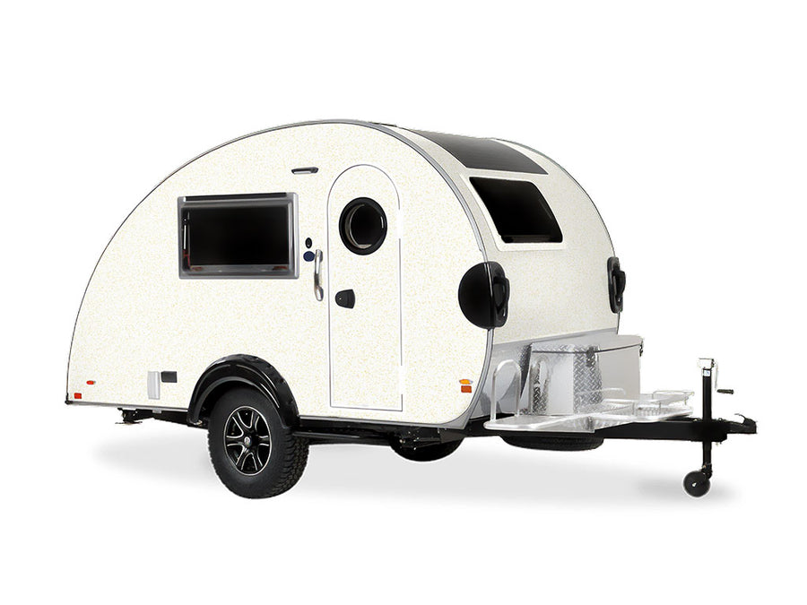 3M 2080 Satin Frozen Vanilla DIY Tear Drop Trailer Wraps