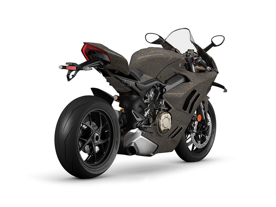 3M 2080 Satin Gold Dust Black DIY Motorcycle Wraps