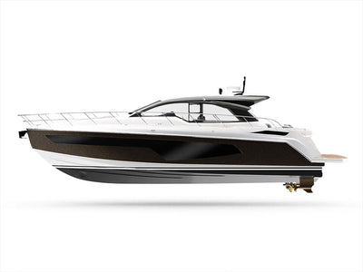 3M 2080 Satin Gold Dust Black Customized Yacht Boat Wrap
