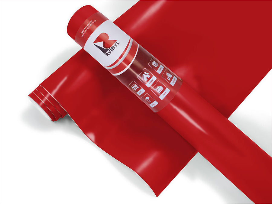 Satin Vampire Red 3M 2080 Color Swatch Wrap