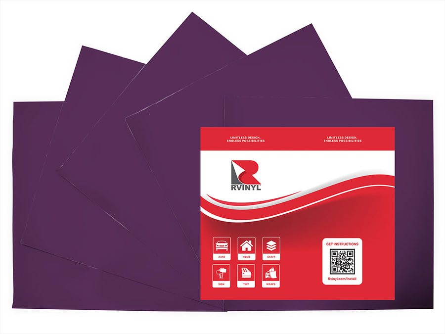 3M 3630 Plum Purple Craft Vinyl Sheet Pack