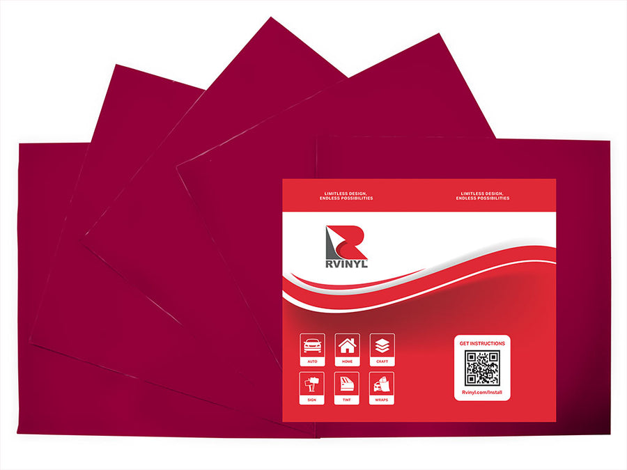 3M 3630 Raspberry Craft Vinyl Sheet Pack