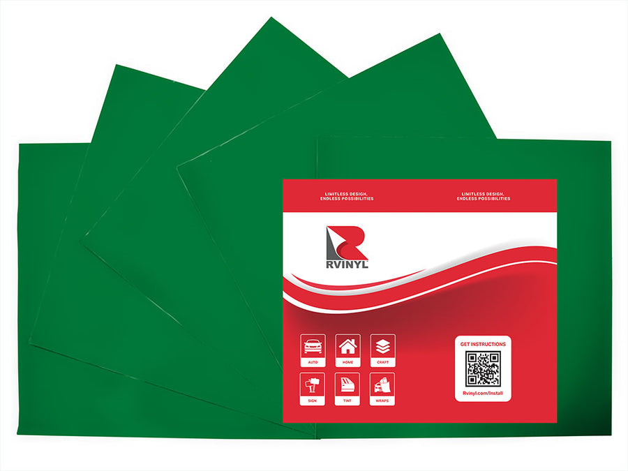 3M 3630 Vivid Green Craft Vinyl Sheet Pack