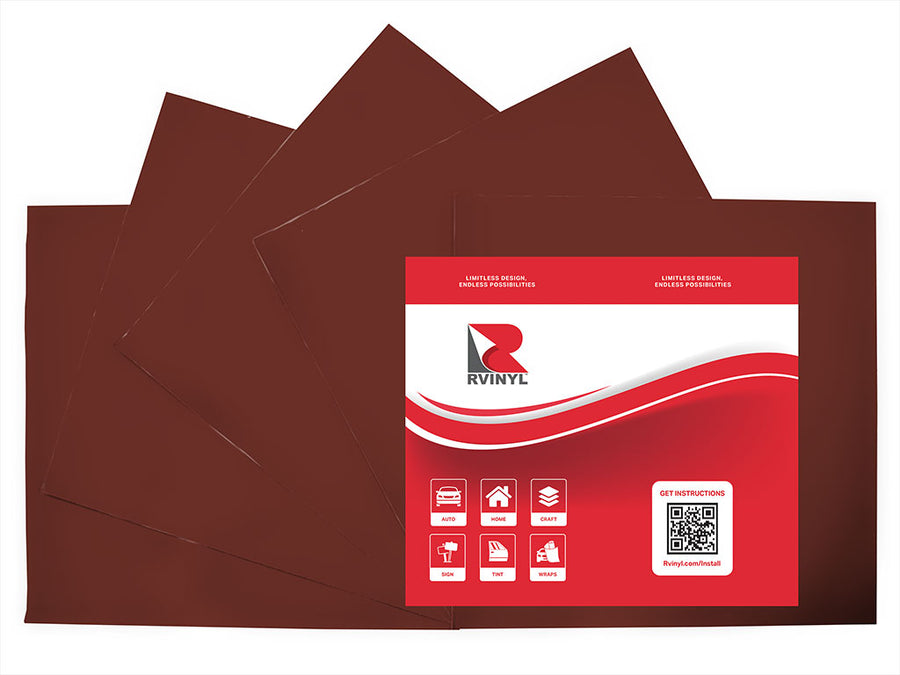 3M 3630 Rust Brown Craft Vinyl Sheet Pack