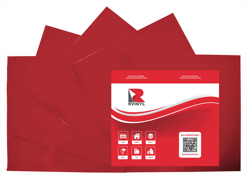3M 3630 Dark Red Craft Vinyl Sheet Pack