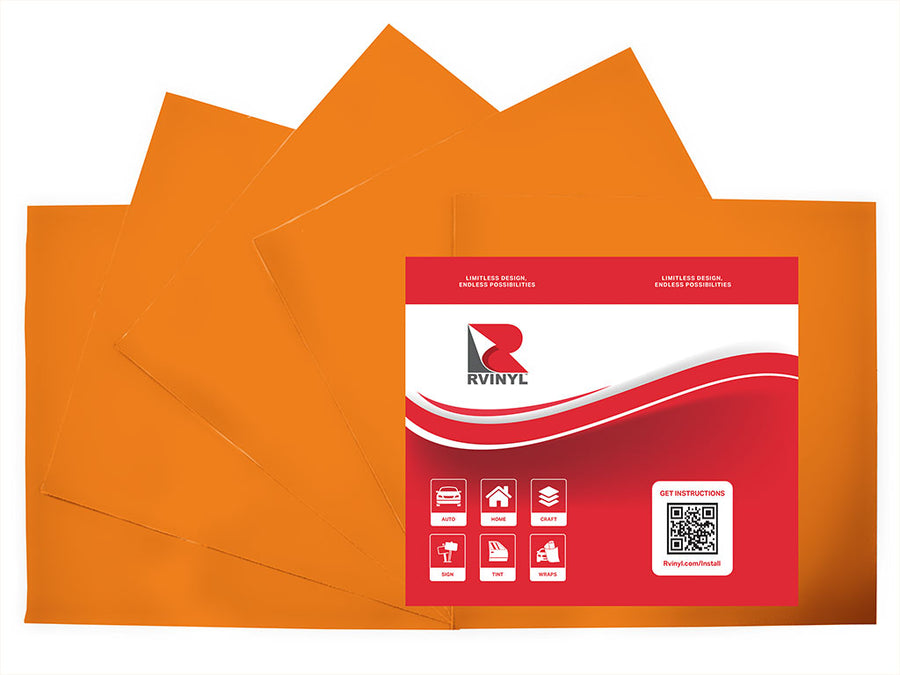 3M 3630 Kumquat Orange Craft Vinyl Sheet Pack