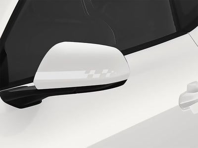 3M White Checkered Flag Side View Mirror Sticker