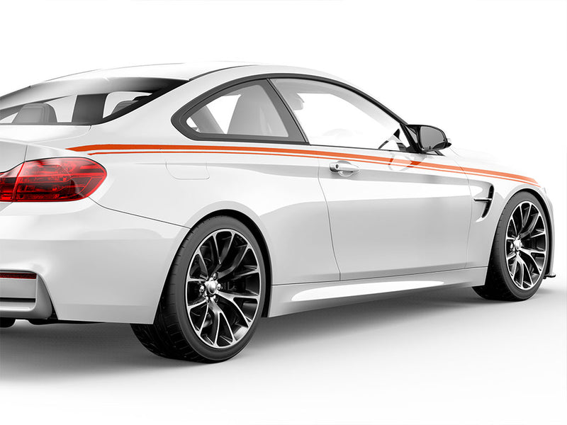 3M Bright Orange Car Striping Stickers