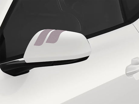 3M Silver Double Round Side View Mirror Sticker