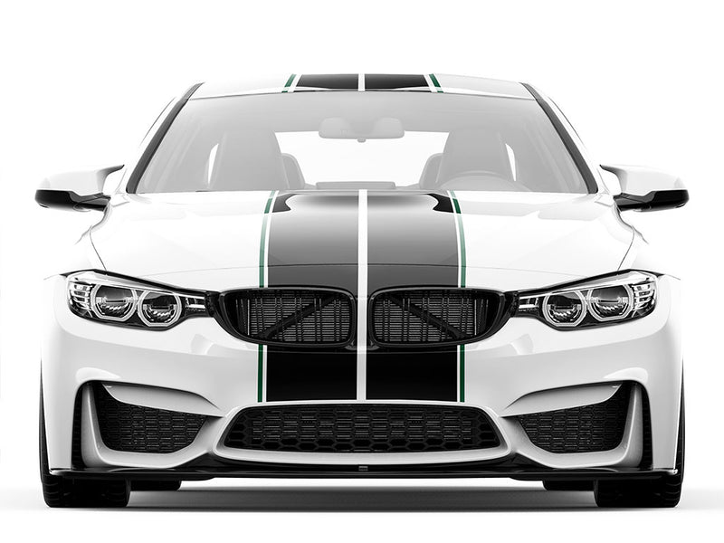 3M Dark Green Pin Stripe With Racing Stripes