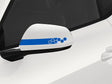 3M Azure Blue Hexagon Side View Mirror Sticker