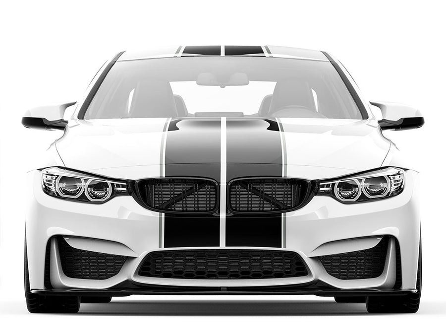 3M Light Gray Pin Stripe With Racing Stripes