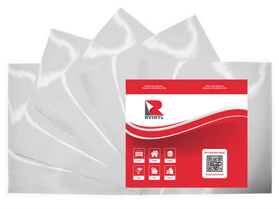 White Reflective Craft Vinyl Sheet Pack