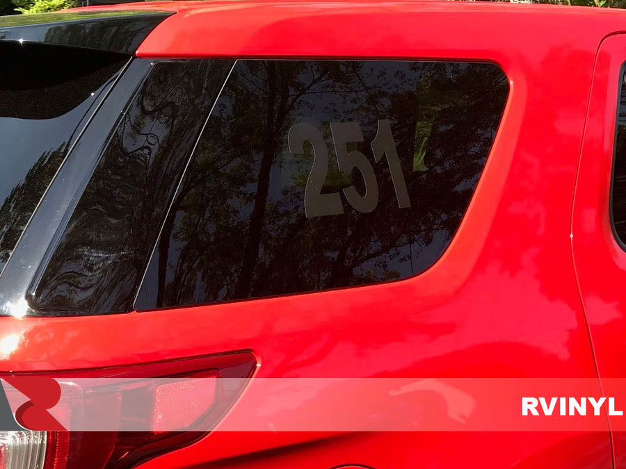 3M™ 680 Black Reflective Fire Department Window Decals - Daytime