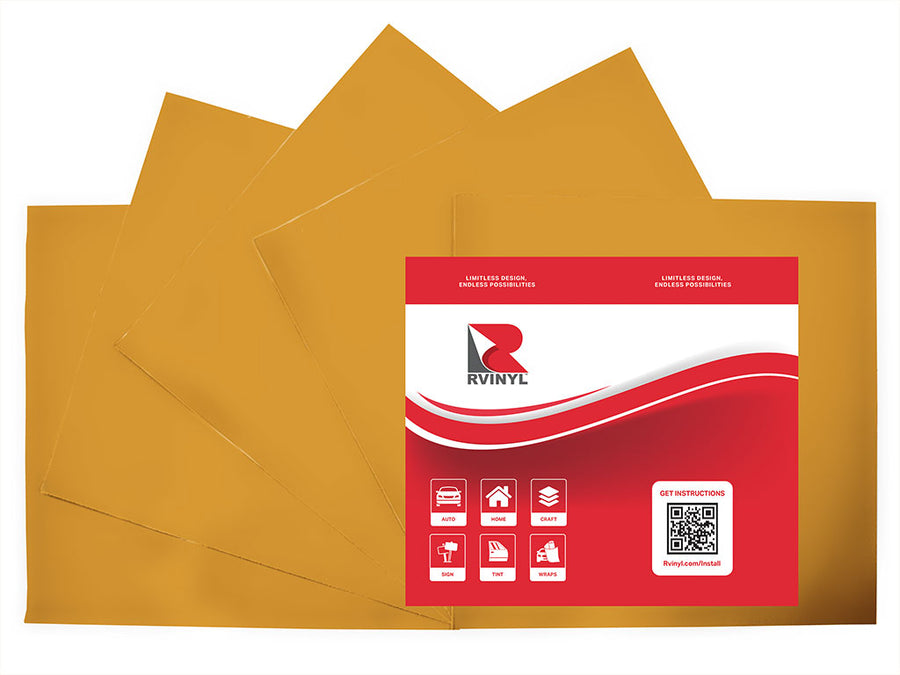 3M 7125 Harvest Gold Craft Vinyl Sheet Pack