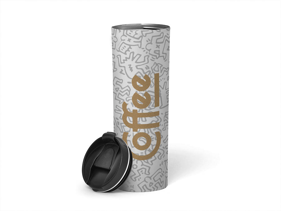3M 7125 Satin Gold Water Bottle DIY Stickers