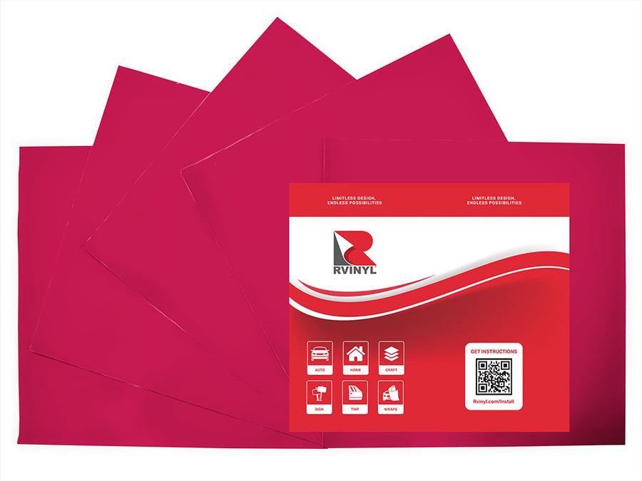3M 7125 Process Magenta Craft Vinyl Sheet Pack