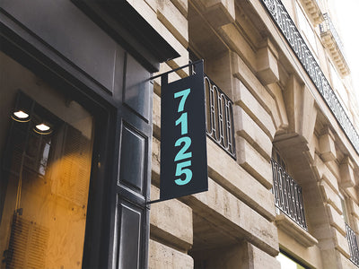 3M 7125 Scotchcal Robin Egg Blue Building Sign