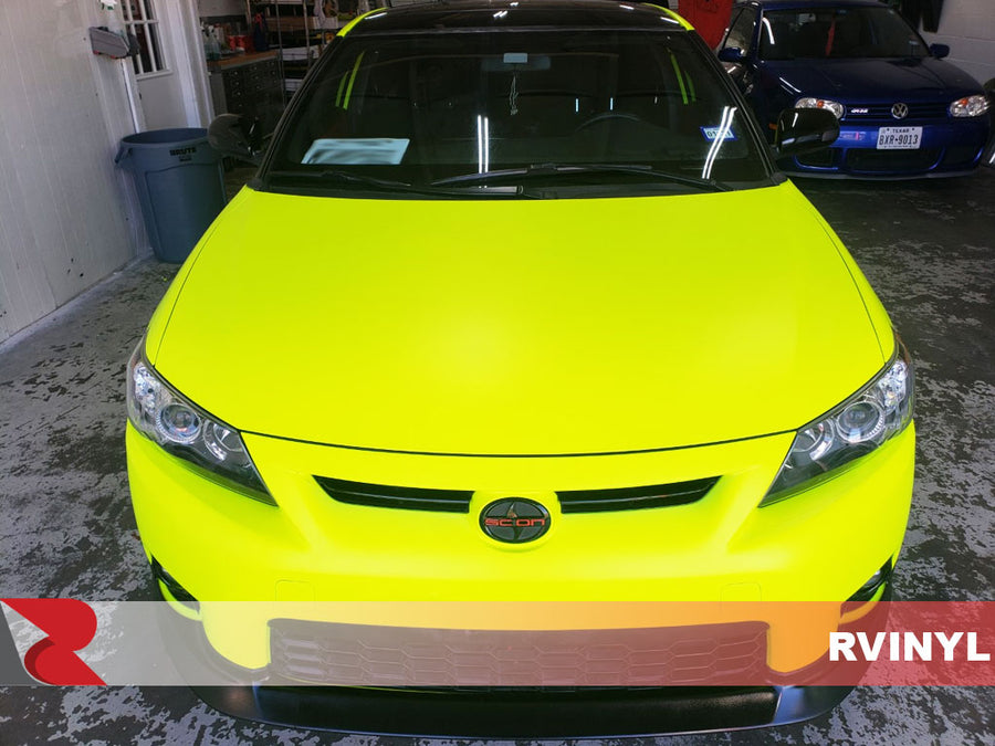 3M 1080 Satin Neon Fluorescent Yellow Hood DIY Wrap