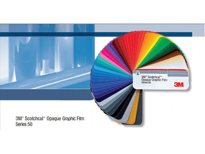 3M 50 Scotchcal Vinyl Film Color Chart
