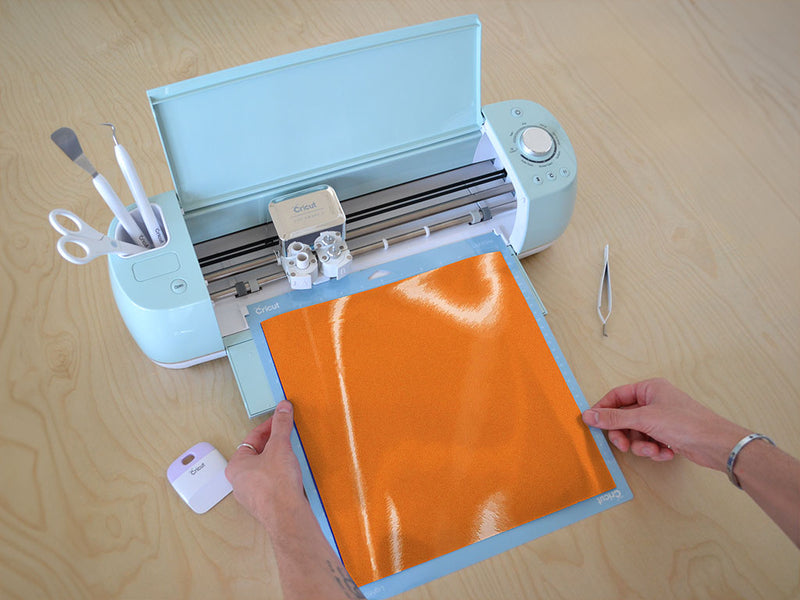 Orange Reflective Cricut Compatible Vinyl