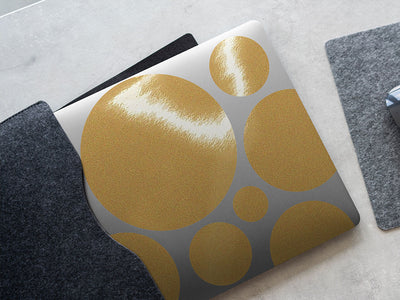 Gold Reflective DIY Laptop Stickers