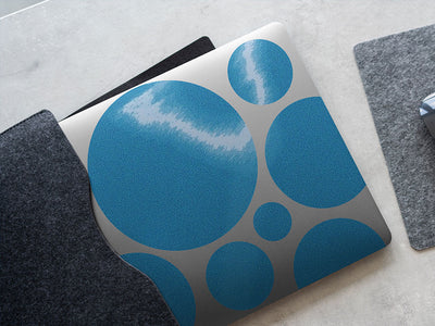 Light Blue Reflective DIY Laptop Stickers
