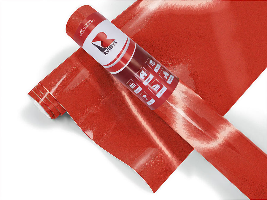 Ruby Red Reflective Vinyl Roll