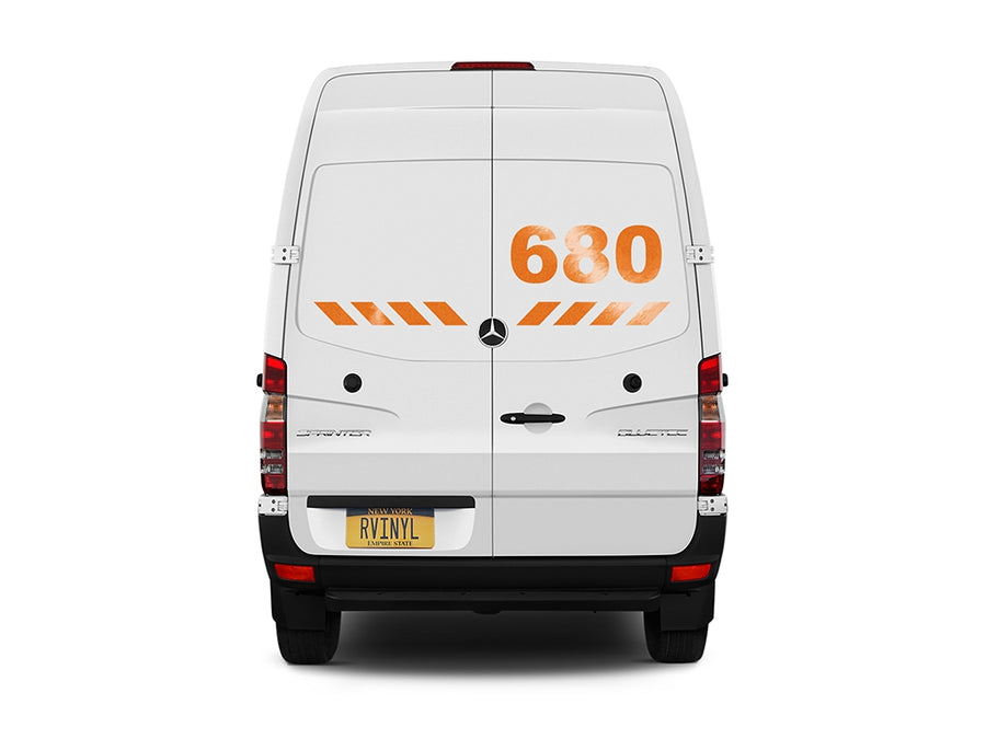 3M 680 Orange Reflective Vehicle Sign Daytime View