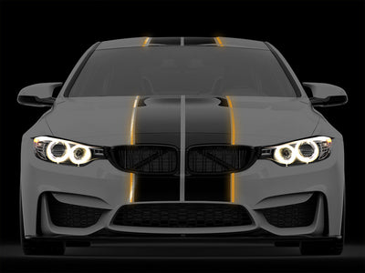 3M 680 Reflective Yellow Pinstripe with Racing Stripes