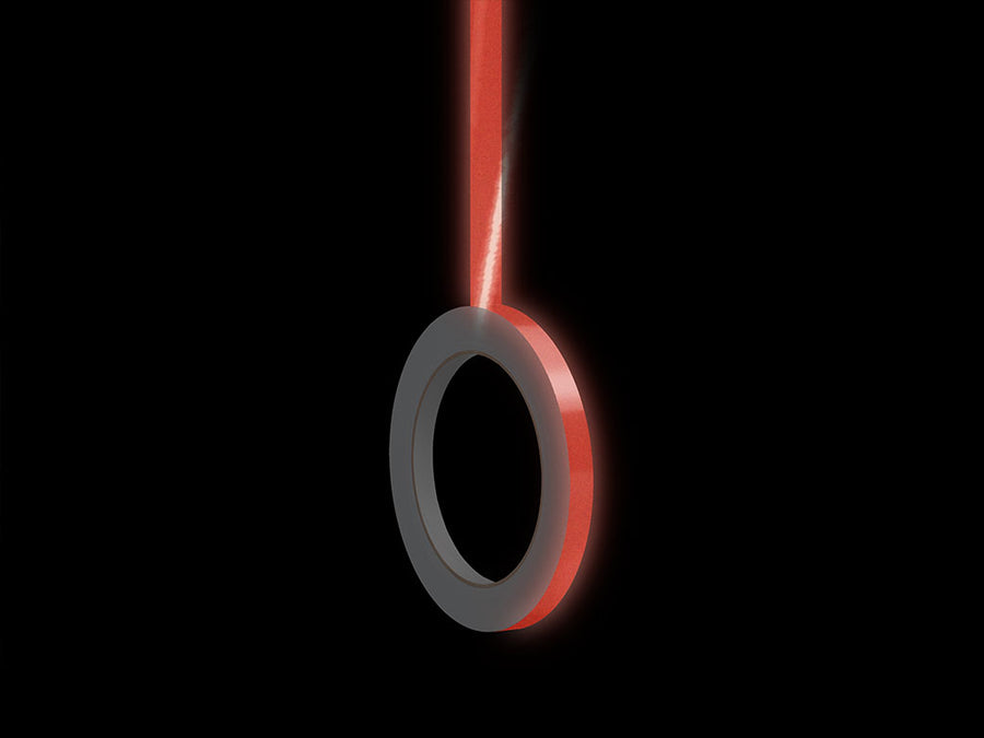 3M 680 Reflective Red Pin Striping Nighttime View