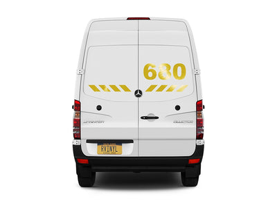 3M 680 Lemon Yellow Reflective Vehicle Sign Daytime View