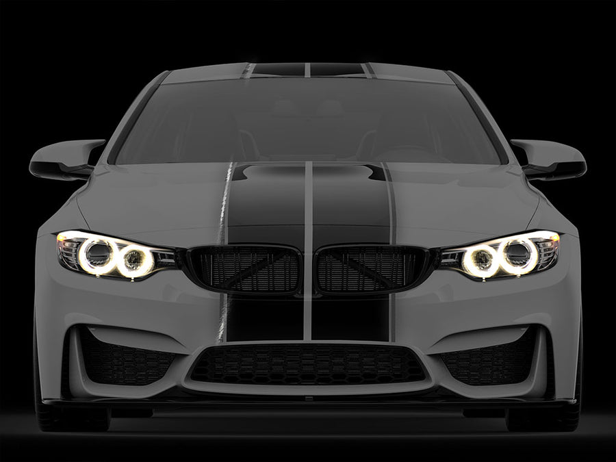 3M Black Reflective Racing Striping Stickers