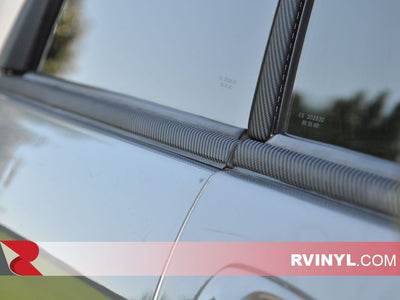 3M™ Series 1080 Black Carbon Fiber Wraps - Chrome Deletes