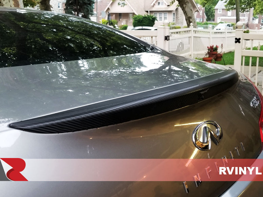 3M Series 1080 Black Carbon Fiber Custom DIY Trunk Lip Side view