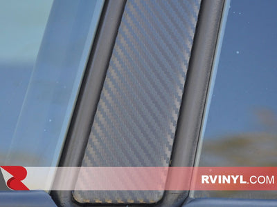 3M™ Series 1080 Black Carbon Fiber Wraps - Chrome Deletes