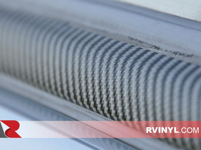 3M™ Series 1080 Black Carbon Fiber Wraps - Chrome Deletes