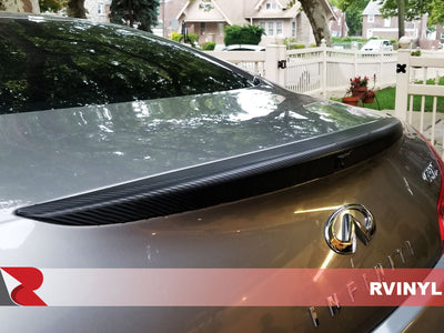 3M Series 2080 Black Carbon Fiber Custom DIY Trunk Lip Side view