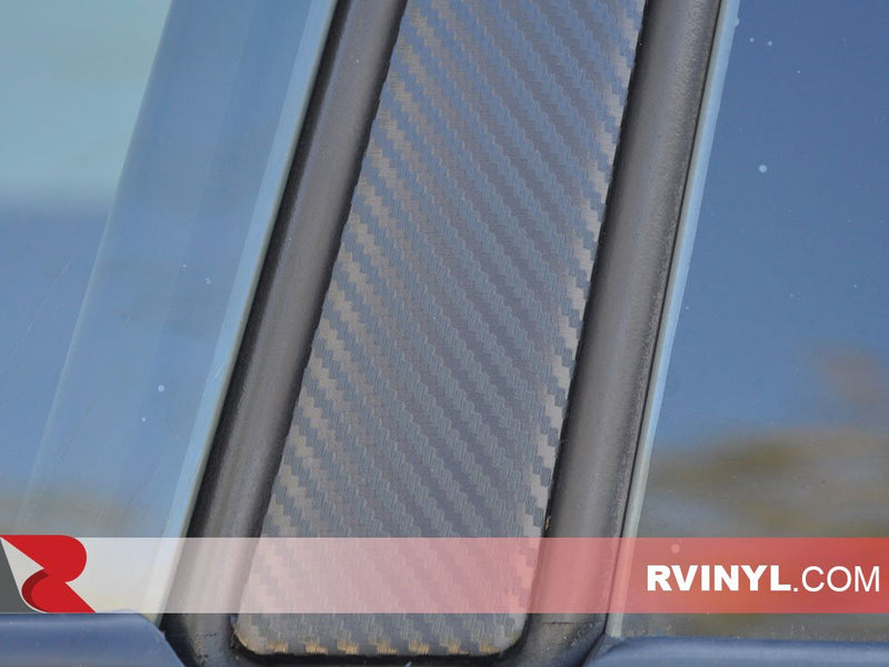 3M™ Series 2080 Black Carbon Fiber Wraps - Chrome Deletes