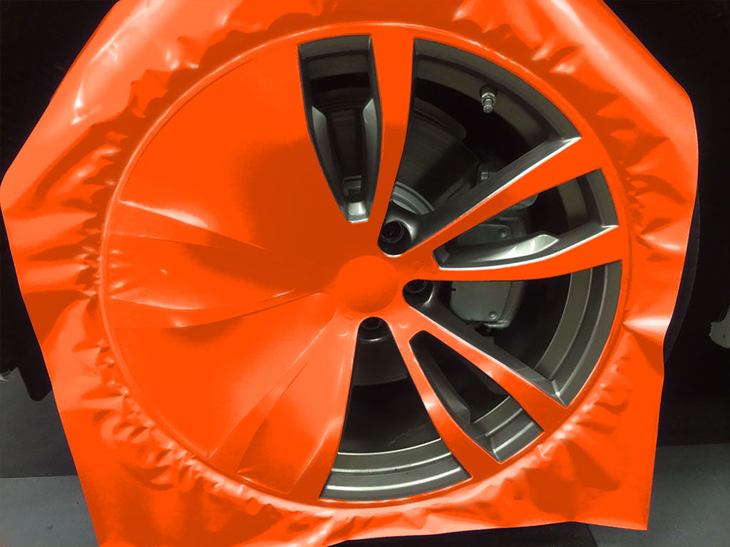 CNPトレカ 【ネオンオレンジ 】SP-RRR 3M™ 1080 Satin Neon Fluorescent Orange Rim Wraps | Vinyl Wheel