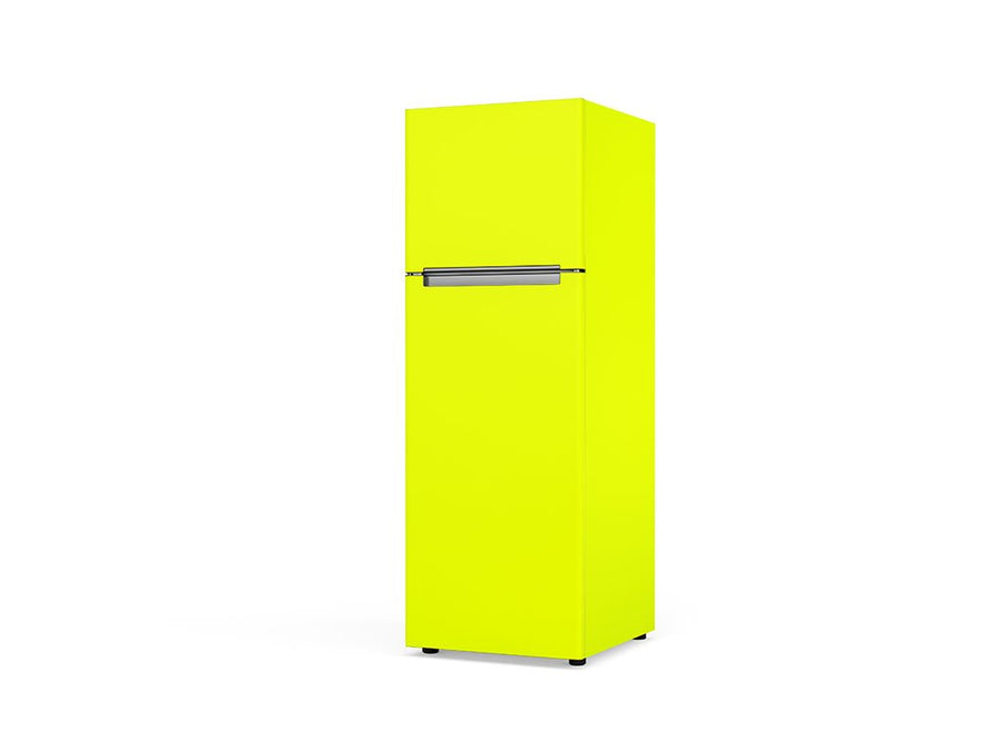 3M 1080 Satin Neon Fluorescent Yellow Custom Refrigerators