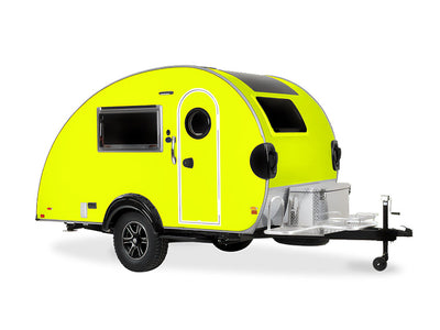 3M 1080 Satin Neon Fluorescent Yellow DIY Tear Drop Trailer Wraps
