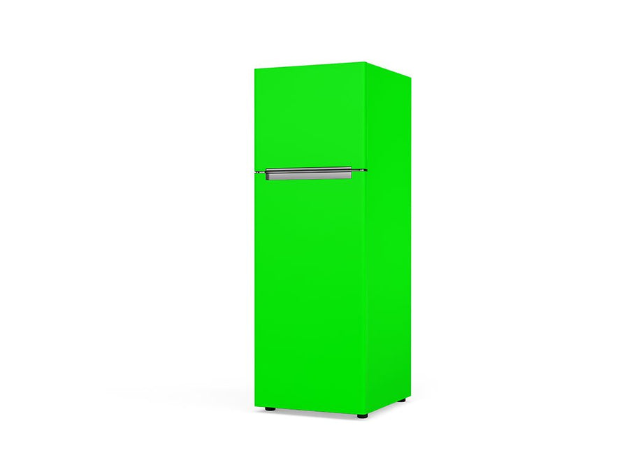 3M 1080 Satin Neon Fluorescent Green Custom Refrigerators