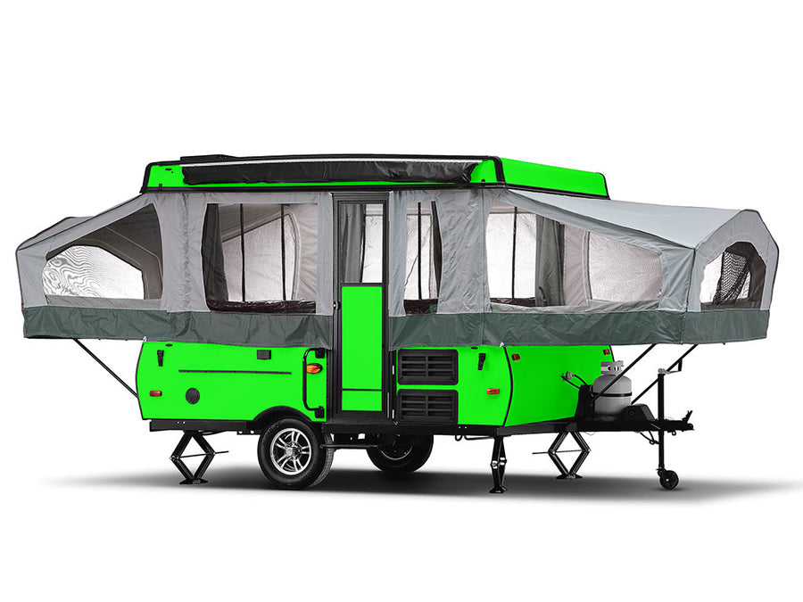 3M 1080 Satin Neon Fluorescent Green Pop-Up Camper