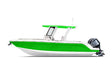 3M 1080 Satin Neon Fluorescent Green Motorboat Wraps